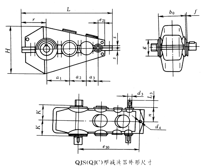 QJS(QJC)減速機(jī)的外形