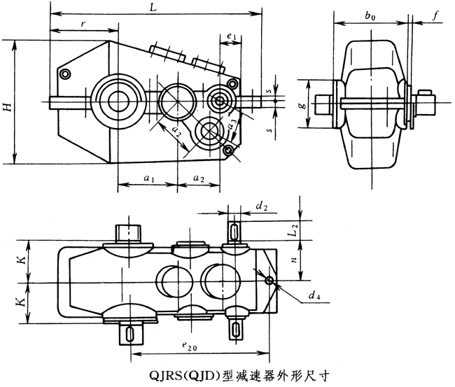 QJRS(QJD)減速機(jī)的外形